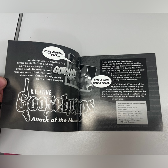 Vintage Goosebumps Attack of the Mutant 1997 CD-Rom Video Game PC - Picture 3 of 5